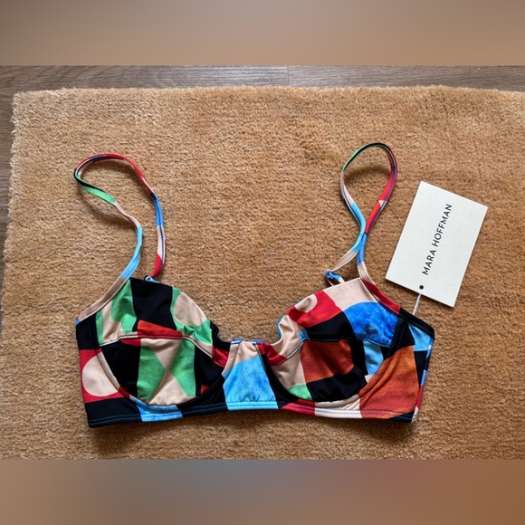 NWT Mara Hoffman Lua Bikini Top - Picture 4 of 8